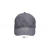 Sol's - Casquette 6 panneaux METEOR - Gris Foncé