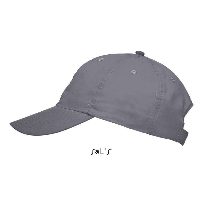 Sol's - Casquette 6 panneaux METEOR - Gris Foncé