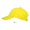 Sol's - Casquette 6 panneaux METEOR - Jaune Fluo