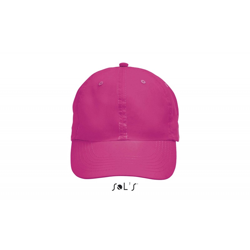 Sol's - Casquette 6 panneaux METEOR - Rose Fluo