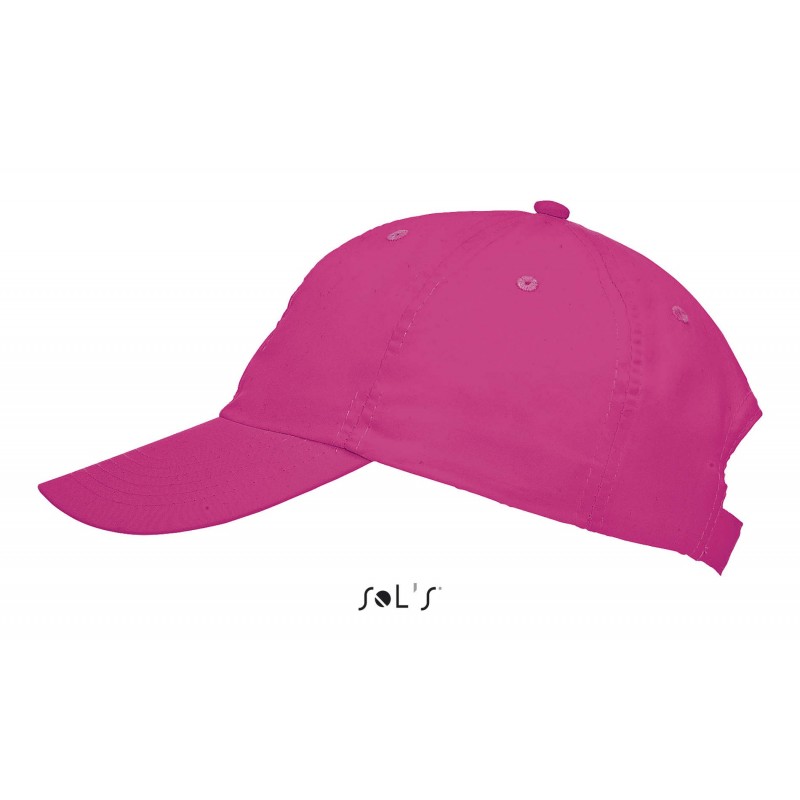 Sol's - Casquette 6 panneaux METEOR - Rose Fluo