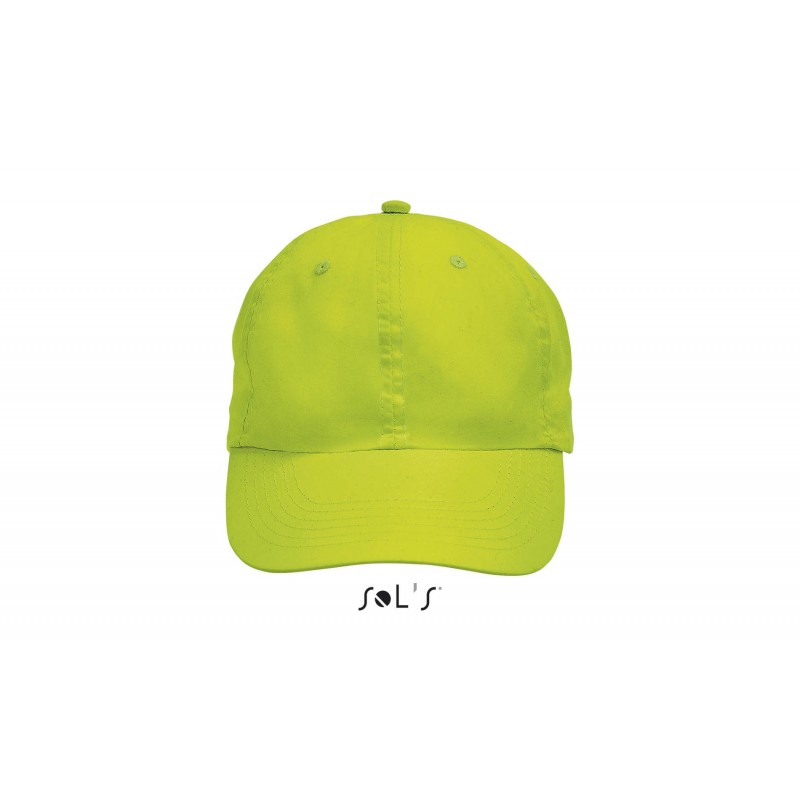Sol's - Casquette 6 panneaux METEOR - Vert Fluo