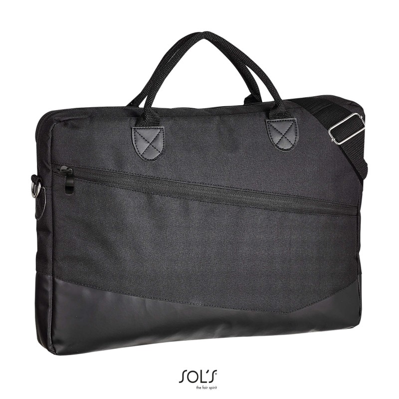 Sol's - Porte document en polyester 600d MANHATTAN - Noir