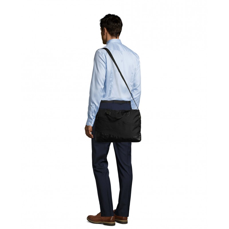 Sol's - Porte document en polyester 600d MANHATTAN - Noir