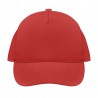 Sol's - Casquette 5 panneaux SEOUL - Rouge