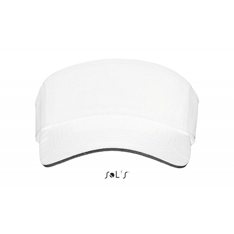 Sol's - Visière unisexe ACE - Blanc / Noir