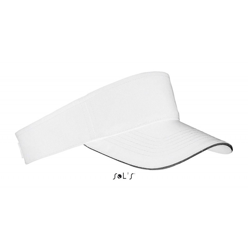 Sol's - Visière unisexe ACE - Blanc / Noir