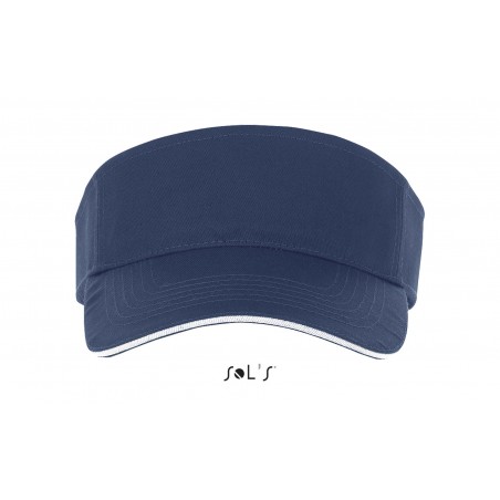 Sol's - Visière unisexe ACE - French Marine / Blanc