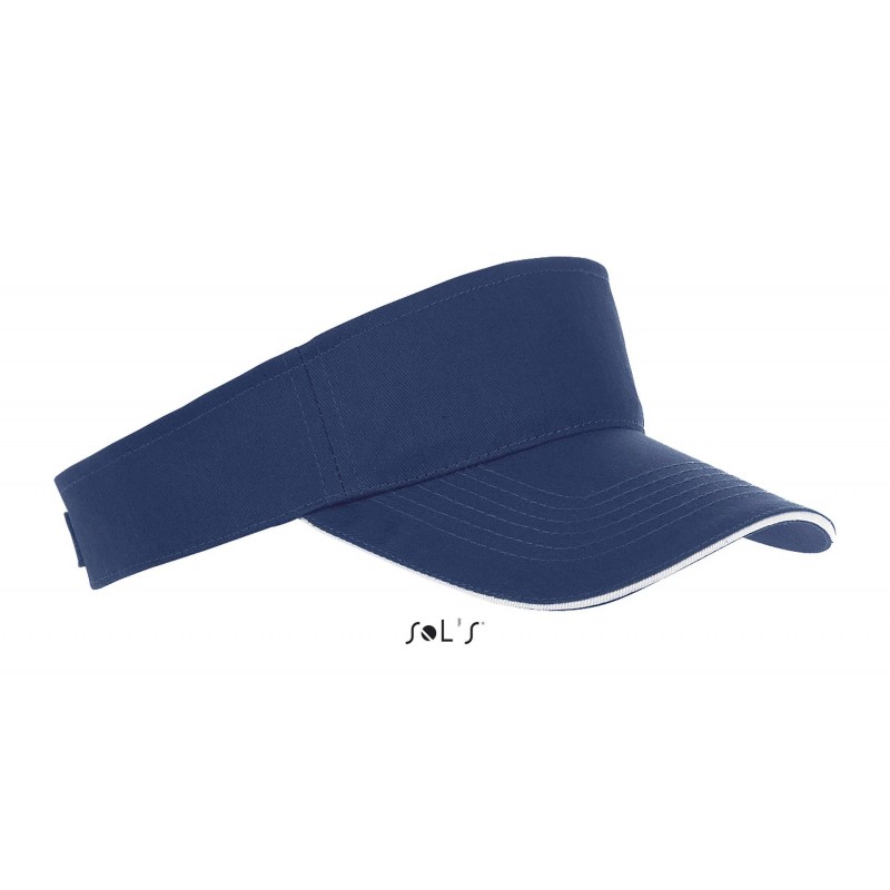 Sol's - Visière unisexe ACE - French Marine / Blanc