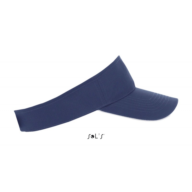 Sol's - Visière unisexe ACE - French Marine / Blanc