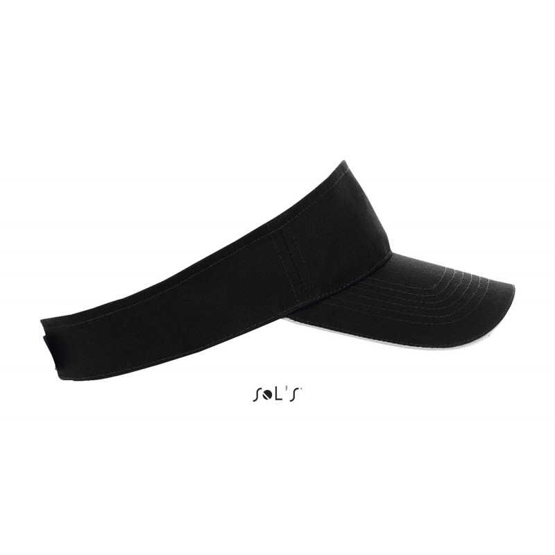 Sol's - Visière unisexe ACE - Noir / Blanc