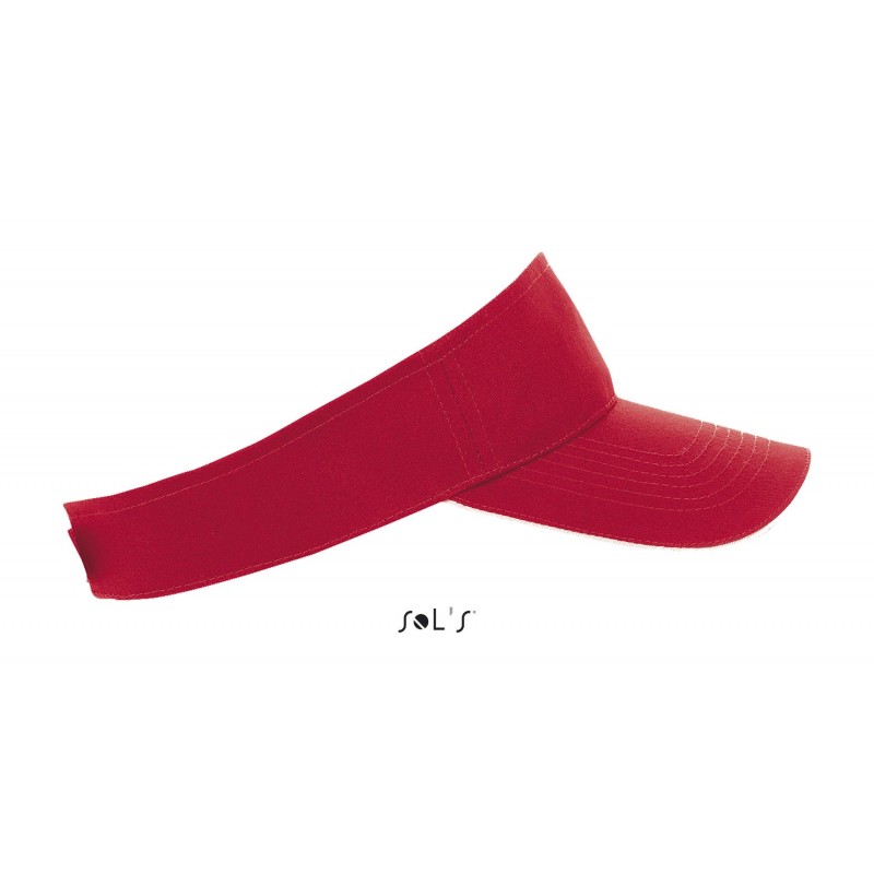 Sol's - Visière unisexe ACE - Rouge / Blanc