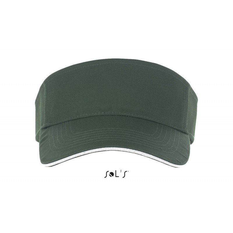 Sol's - Visière unisexe ACE - Vert Forêt / Blanc