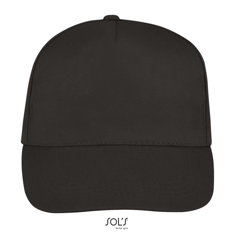 Sol's - Casquette 5 panneaux BUZZ - Gris Foncé