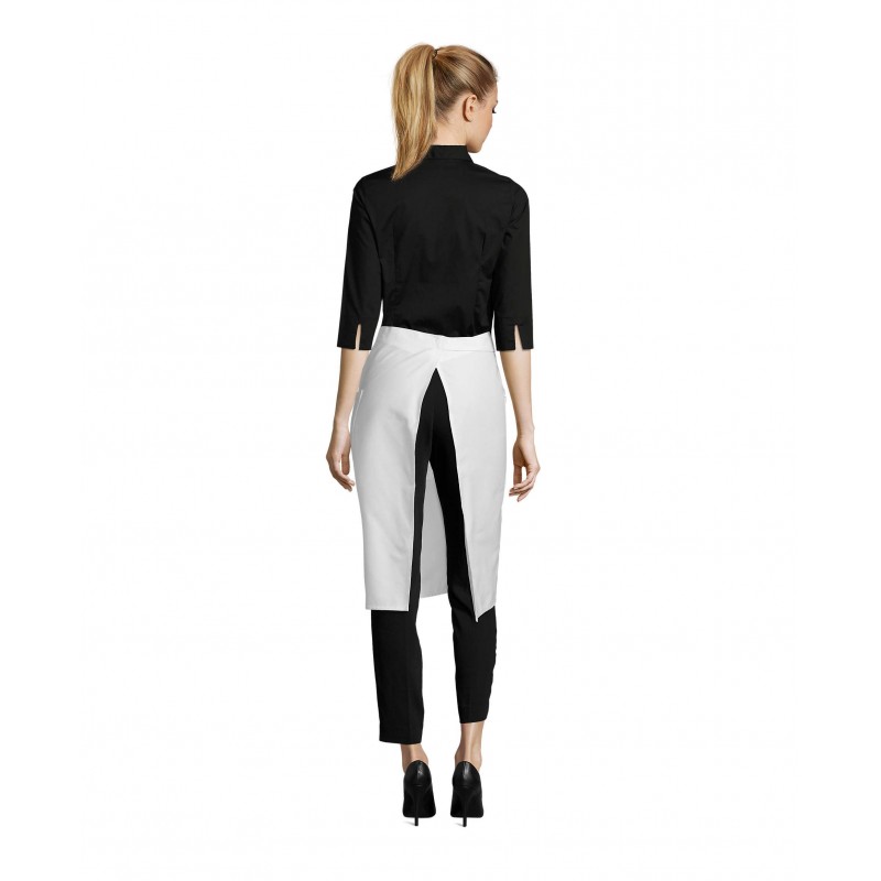 Sol's - Tablier mi-long avec poches GREENWICH - Blanc