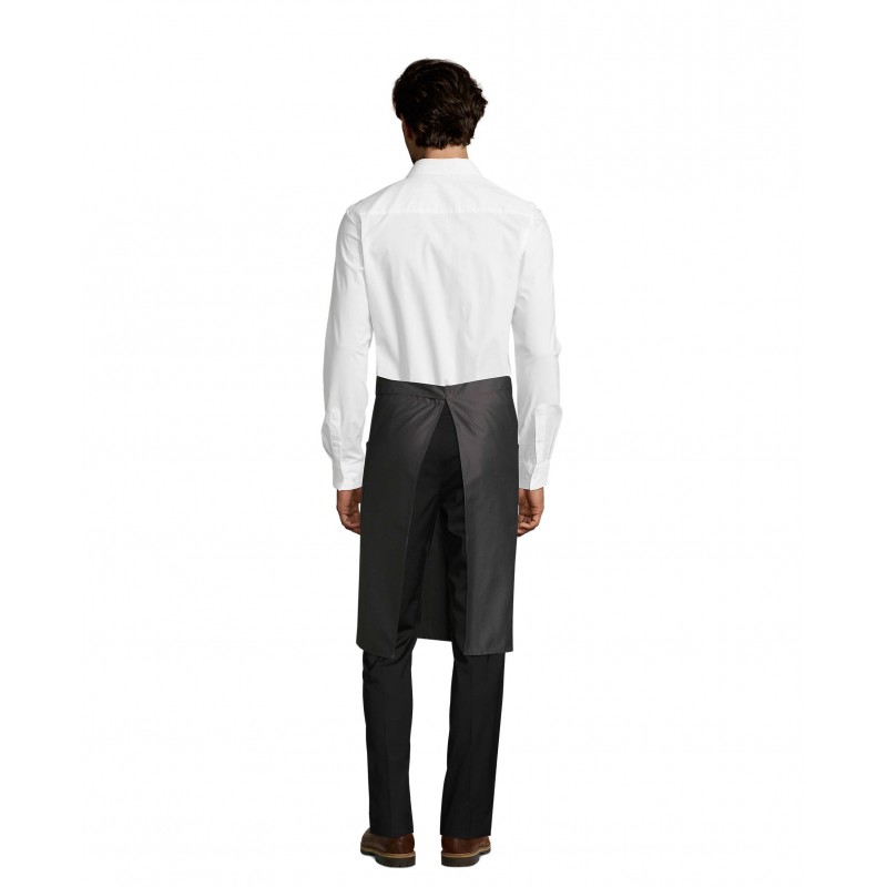 Sol's - Tablier mi-long avec poches GREENWICH - Gris Foncé