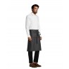 Sol's - Tablier mi-long avec poches GREENWICH - Gris Foncé
