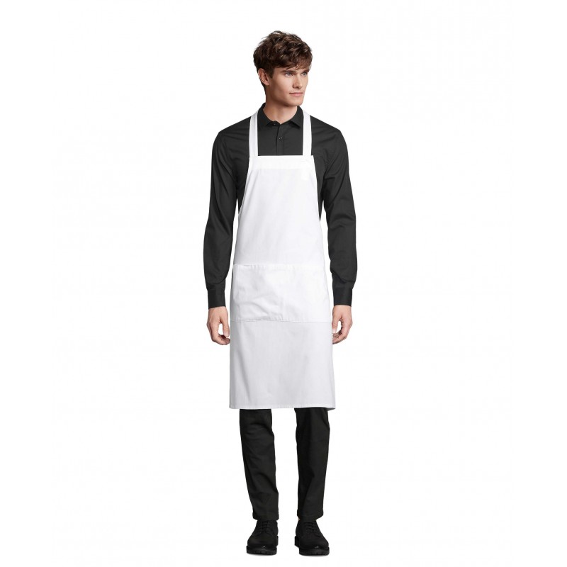 Sol's - Tablier long avec poches GAMMA - Blanc