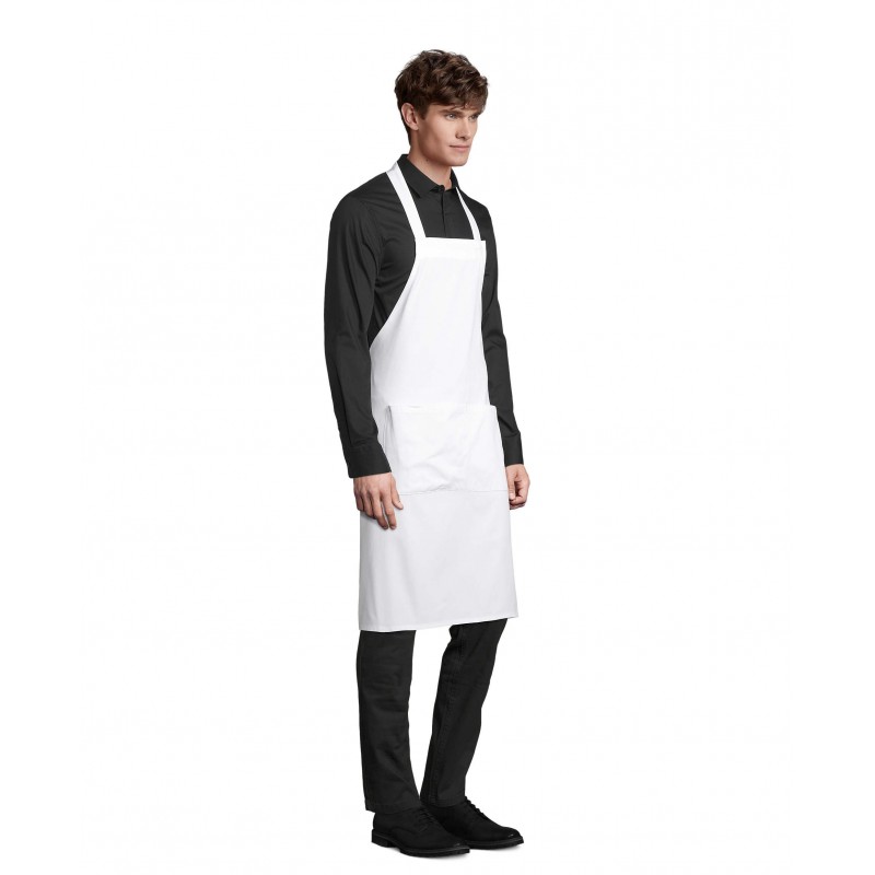 Sol's - Tablier long avec poches GAMMA - Blanc