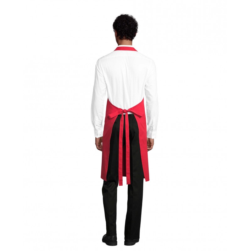 Sol's - Tablier long avec poches GAMMA - Rouge