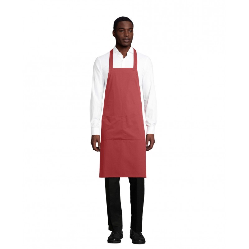 Sol's - Tablier long avec poches GAMMA - Vieux Rose
