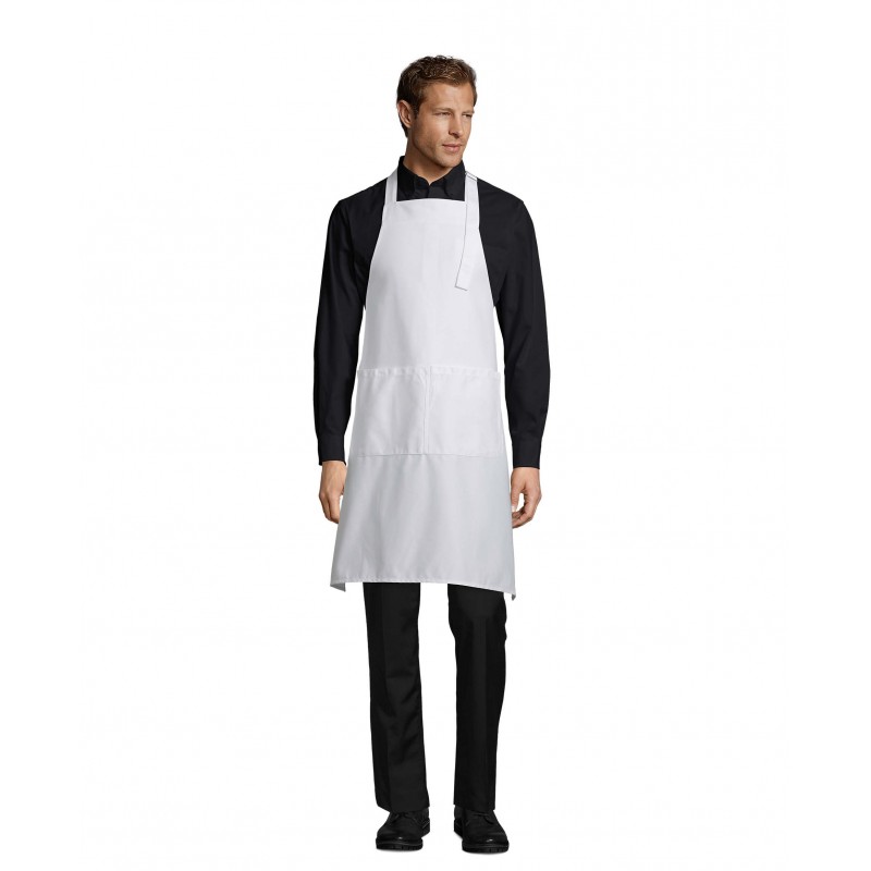 Sol's - Tablier long avec poches GALA - Blanc