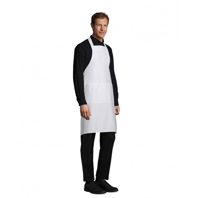 Sol's - Tablier long avec poches GALA - Blanc