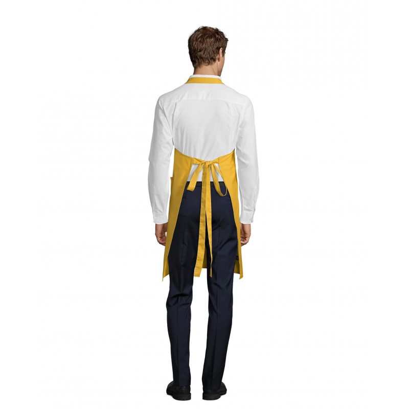 Sol's - Tablier long avec poches GALA - Jaune