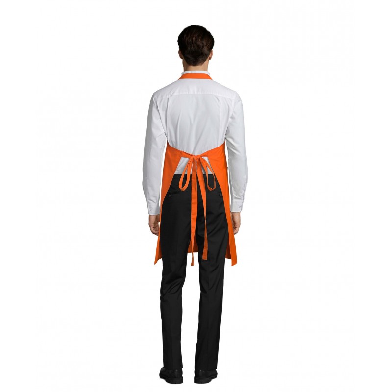 Sol's - Tablier long avec poches GALA - Orange