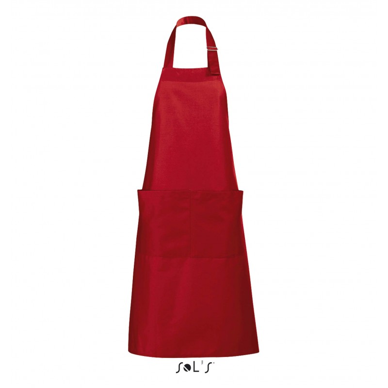 Sol's - Tablier long avec poches GALA - Rouge