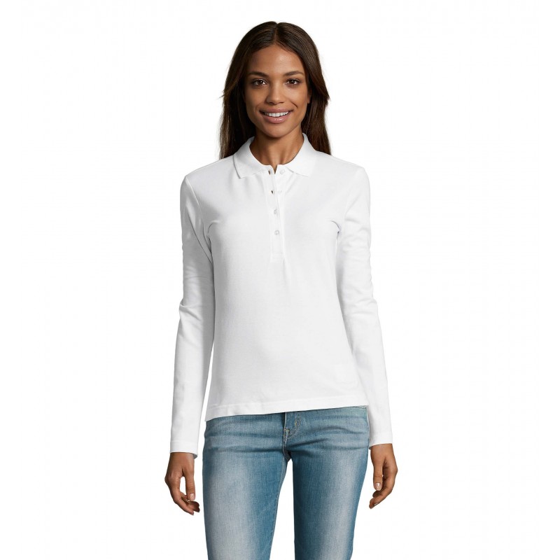 Sol's - Polo femme PODIUM - Blanc