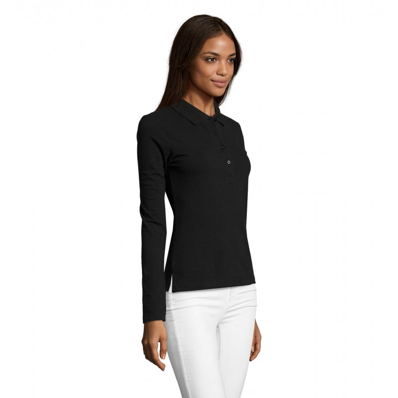 Sol's - Polo femme PODIUM - Noir
