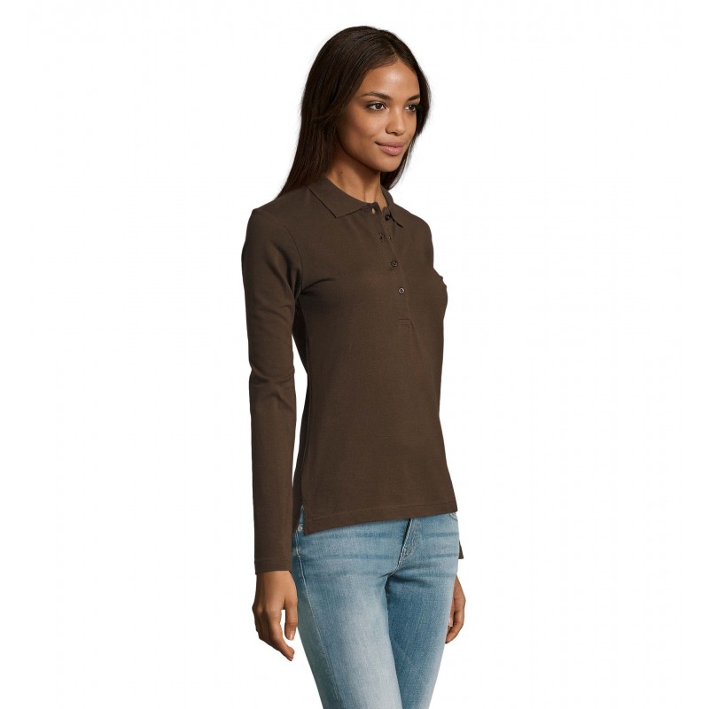 Sol's - Polo femme PODIUM - Chocolat