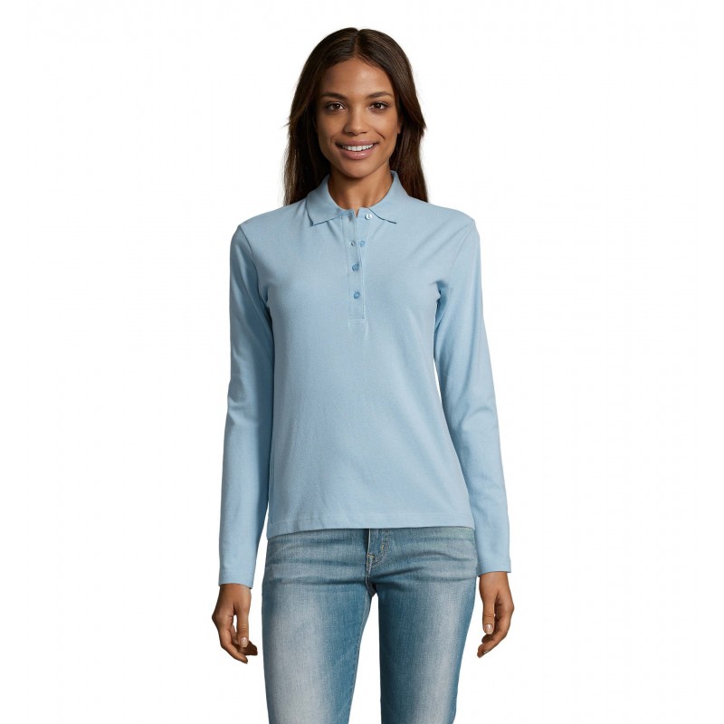 Sol's - Polo femme PODIUM - Ciel
