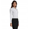 Sol's - Chemise femme stretch manches longues BLAKE WOMEN - Blanc