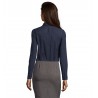 Sol's - Chemise femme stretch manches longues BLAKE WOMEN - Bleu Foncé