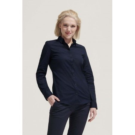 Sol's - Chemise femme stretch manches longues BLAKE WOMEN