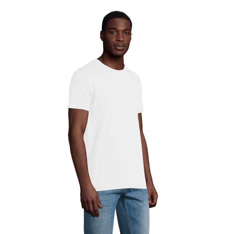 Atelier Textile Français - Tee-shirt homme col rond made in france LÉON - Blanc