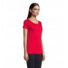 Atelier Textile Français - Tee-shirt femme col rond made in france LOLA - Rouge
