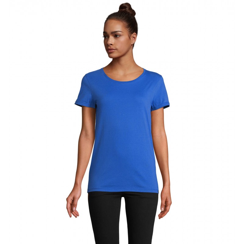 Atelier Textile Français - Tee-shirt femme col rond made in france LOLA - Royal
