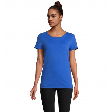 Atelier Textile Français - Tee-shirt femme col rond made in france LOLA - Royal
