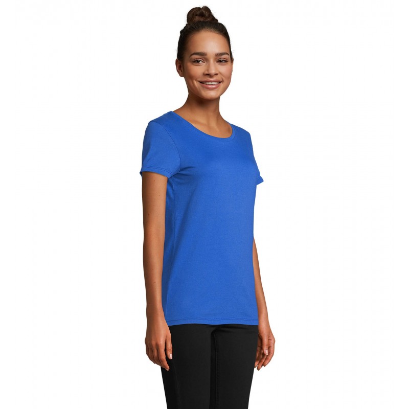 Atelier Textile Français - Tee-shirt femme col rond made in france LOLA - Royal