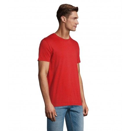 Atelier Textile Français - Tee-shirt homme col rond made in france LÉON - Rouge