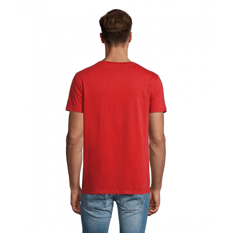Atelier Textile Français - Tee-shirt homme col rond made in france LÉON - Rouge