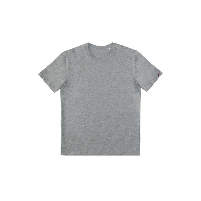 Atelier Textile Français - Tee-shirt unisexe made in france SACHA - Gris Chiné