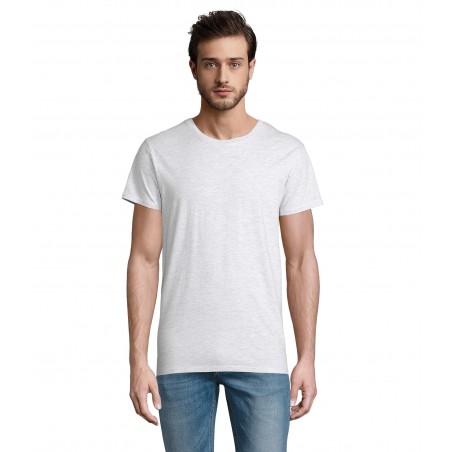 Sol's - Tee-shirt homme jersey col rond ajusté CRUSADER MEN - Blanc Chiné