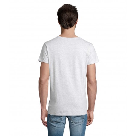 Sol's - Tee-shirt homme jersey col rond ajusté CRUSADER MEN - Blanc Chiné