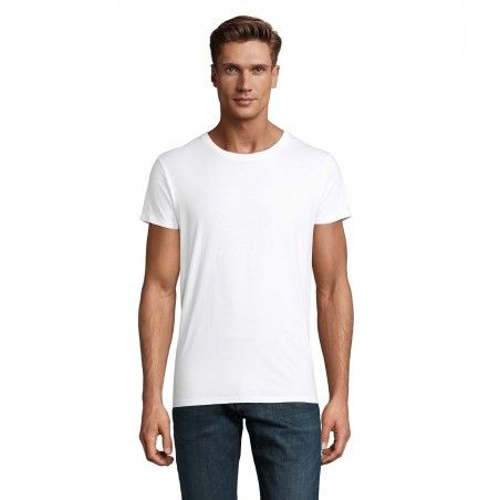 Sol's - Tee-shirt homme jersey col rond ajusté CRUSADER MEN - Blanc