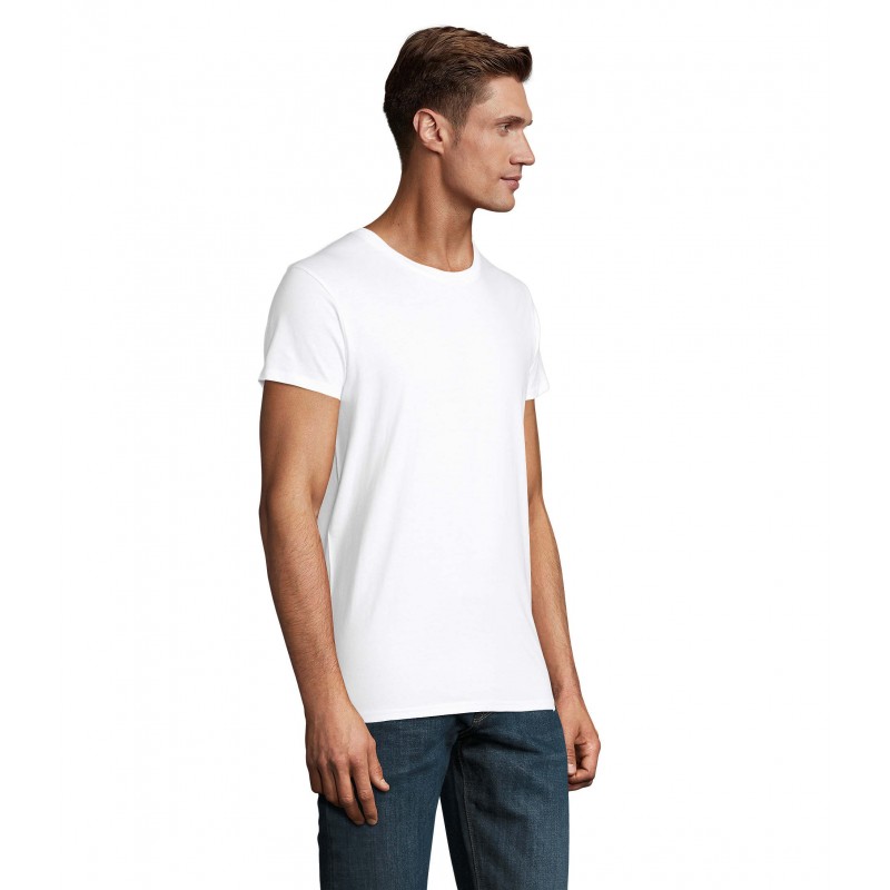 Sol's - Tee-shirt homme jersey col rond ajusté CRUSADER MEN - Blanc