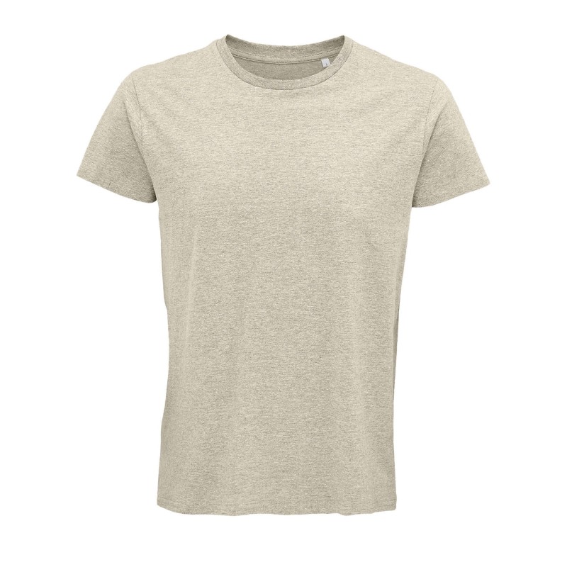 Sol's - Tee-shirt homme jersey col rond ajusté CRUSADER MEN - Beige Chiné